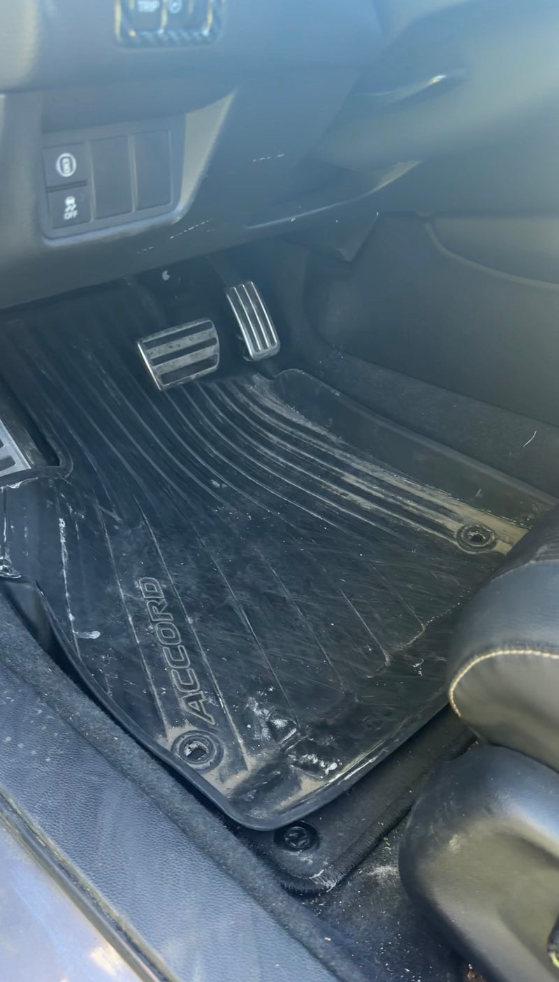 Leather Seat Conditioning - Before